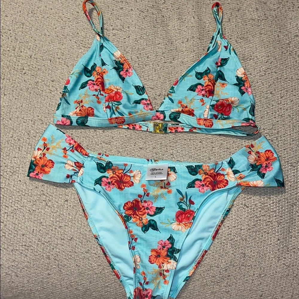 Vibrant Floral Bikini Swim Set